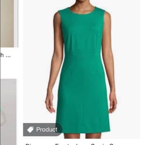 Green DVF knit sheath dress- like new, never worn!